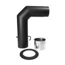 Winkel -Set 600  x 450mm ø 150  I schwarz met. #310