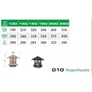 010/DN150 DW Regenhaube Dinak inkl. Klemmband