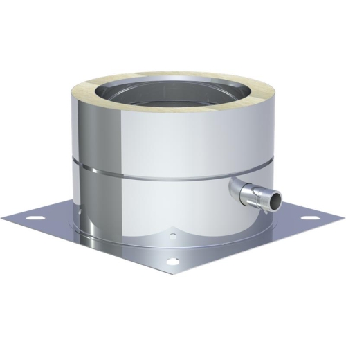 Jeremias DW ECO 2.0 Grundplatte für Sockelmontage mit 1/2 Zoll Außennippel und Kondensatablauf seitlich DN 250mm