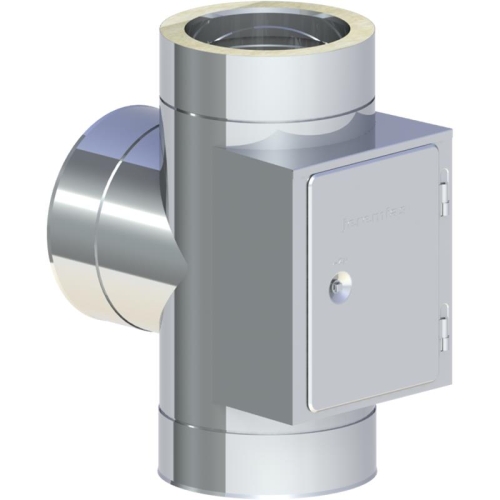 Jeremias DW ECO 2.0 T-Anschluss 90° mit gegenüberliegender Reinigung DN 160mm