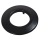 Pellet- Ofenrohr-Rosette schwarz - matt DN 80mm matt-schwarz emailliert
