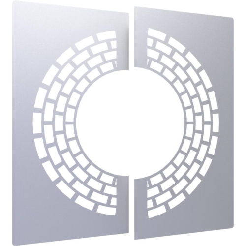 Jeremias DW ECO 2.0 Wand-/ Deckenblende, zweiteilig 0° mit Hinterlüftung  DN 160mm