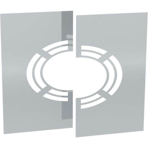 Jeremias DW ECO 2.0 Wand-/ Deckenblende, zweiteilig 1-65° mit Hinterlüftung  DN 450mm