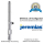 Jeremias DW-ECO 2.0 Edelstahlschornstein 130mm ca. 11,8m Bodenmontage mit Erhöhung 50-250mm Wandabstand