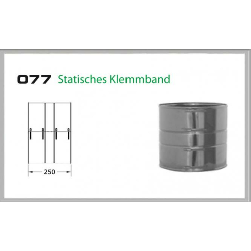 Klemmband statisch für Schornsteinset 130mm DW