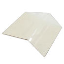 Das Bild zeigt eine transparente, einfach gewinkelte...