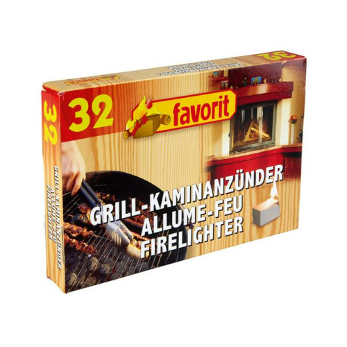 Favorit wei&szlig;e Grill- und Kaminanz&uuml;nder 32 W&uuml;rfel 