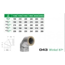 043/DN200 DW6 Winkel 87° Dinak inkl. Klemmband