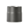 Das Bild zeigt ein kurzes, zylindrisches Stück eines Kaminofenrohrs in der Farbe Gußgrau. Es handelt sich um das Produkt Kaminofenrohr 0,15m ø 130 gußgrau # 288, das als Verbindungselement in einer Kamininstallation zum Einsatz kommt.