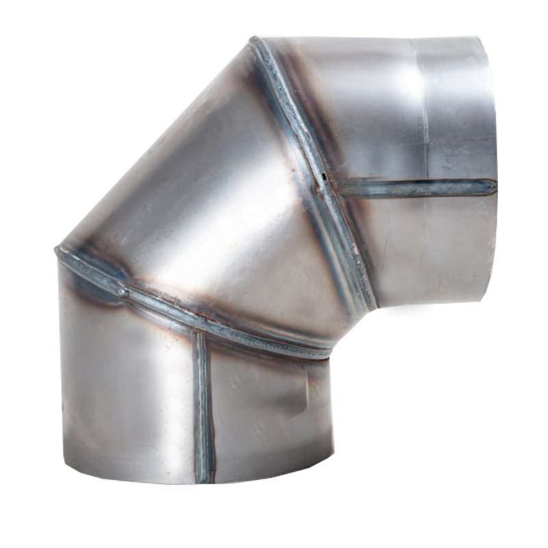 Ofenrohr Bogen 45° – Emailliert, Schwarz, 120 Mm Durchmesser