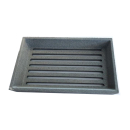 Das Bild zeigt eine Rostplatte, vermutlich aus Gusseisen,...