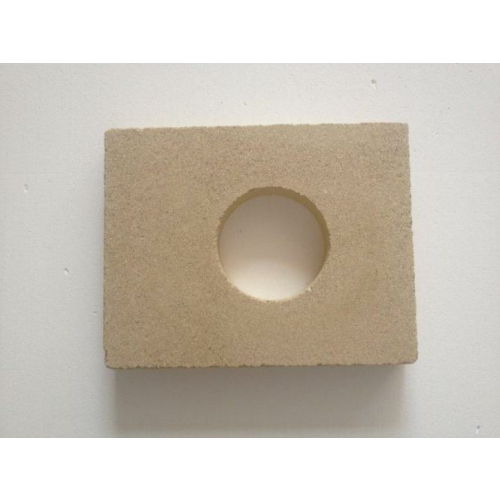 Vermiculite Platte 19x26,5x3cm mit Loch Feuerleitblende