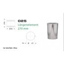 Längenelement 270mm für Schornsteinsets 180mm DW6