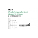 Wandhalterung 70-120mm für Schornsteinsets 130mm DW