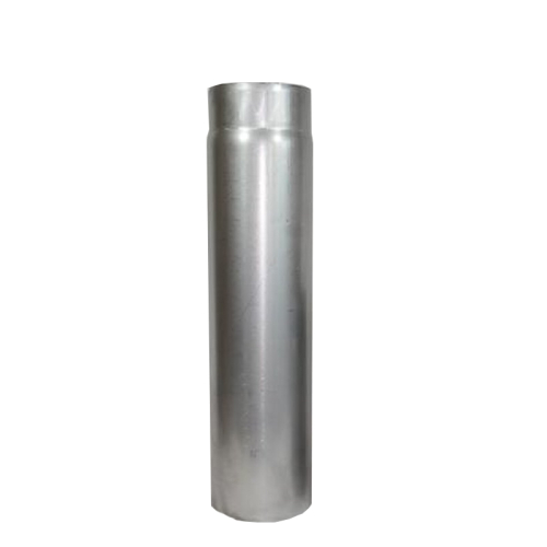 Das Bild zeigt das Produkt Ofenrohr Rauchrohr 1,00m DN 160mm unlackiert 2mm vor einem einfarbigen Hintergrund. Zu sehen ist ein zylindrisches Metallrohr, das in der Heiz- und Lüftungstechnik verwendet wird, um Rauchgase von Heizanlagen, wie Öfen oder Kaminen, sicher abzuführen. Das Rohr besteht aus 2mm starkem, unlackiertem Metall und hat einen Durchmesser von 160 mm.