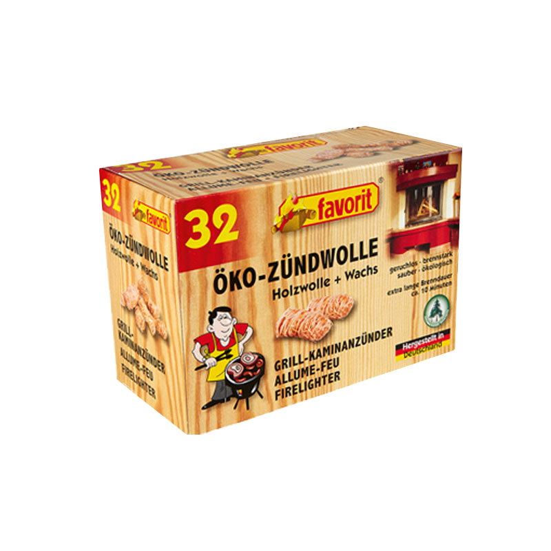 Favorit Öko-Zündwolle 32er Pack für Grill, Kamin und Ofen - Image 2