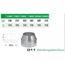 011/DN130 DW Mündungsabschluss Dinak inkl. Klemmband