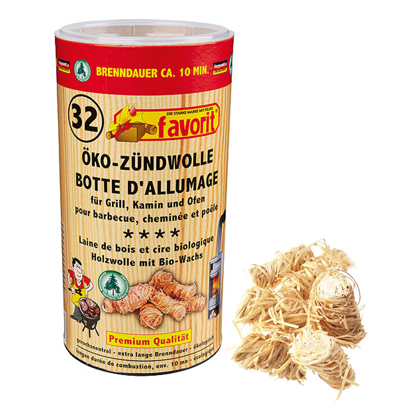 Favorit - Anzündwolle Für Kamin, 32 Stück, Anzünder, Ofenanzünder, Kohleanzünder - Image 2