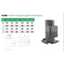 52B/DN180 DW Isolierte Verankerungsplatte mit Reinigung Dinak inkl. Klemmband