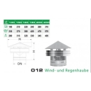 12B/DN160 DW Wind-und Regenhaube Dinak inkl. Klemmband