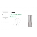 Längenelement 440mm für Schornsteinsets 180mm DW6