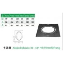 136/DN200 DW6 Abdeckblende 30-45° mit Hinterlüftung Dinak