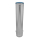Das Bild zeigt das Produkt Dinak SW6 Längenelement 980mm 80-300mm mit Ablassschlaufen, ein zylindrisches Edelstahlelement mit einer blauen Dichtlippe am oberen Ende und Ablassschlaufen am unteren Ende. Es wird verwendet, um Abgase sicher durch einen Schornstein oder eine Abgasleitung zu leiten.