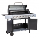 Gasgrill Stahl 6 Brenner mit Kochfeld