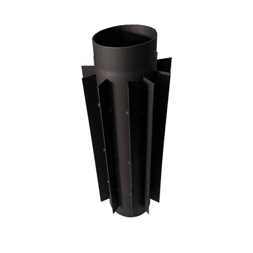 Abgaswärmetauscher für 2mm Rauchrohr schwarz matt 120-200 mm