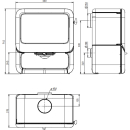 Dovre Rock 500 WB Kaminofen Gusseisen Bauart 2