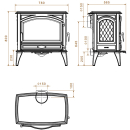 Dovre 760 WD Kaminofen Gusseisen