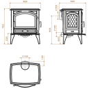 Dovre 640 WD Kaminofen Gusseisen