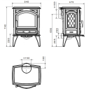 Dovre 540W Kaminofen Gusseisen Bauart 2