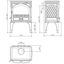 Dovre 425 M Kaminofen Gusseisen Schwarz