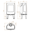 Dovre Sense 303 Kaminofen Gusseisen