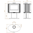 Dovre Bow P Kaminofen Gusseisen