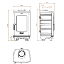 Dovre Brut 200 Kaminofen Gusseisen